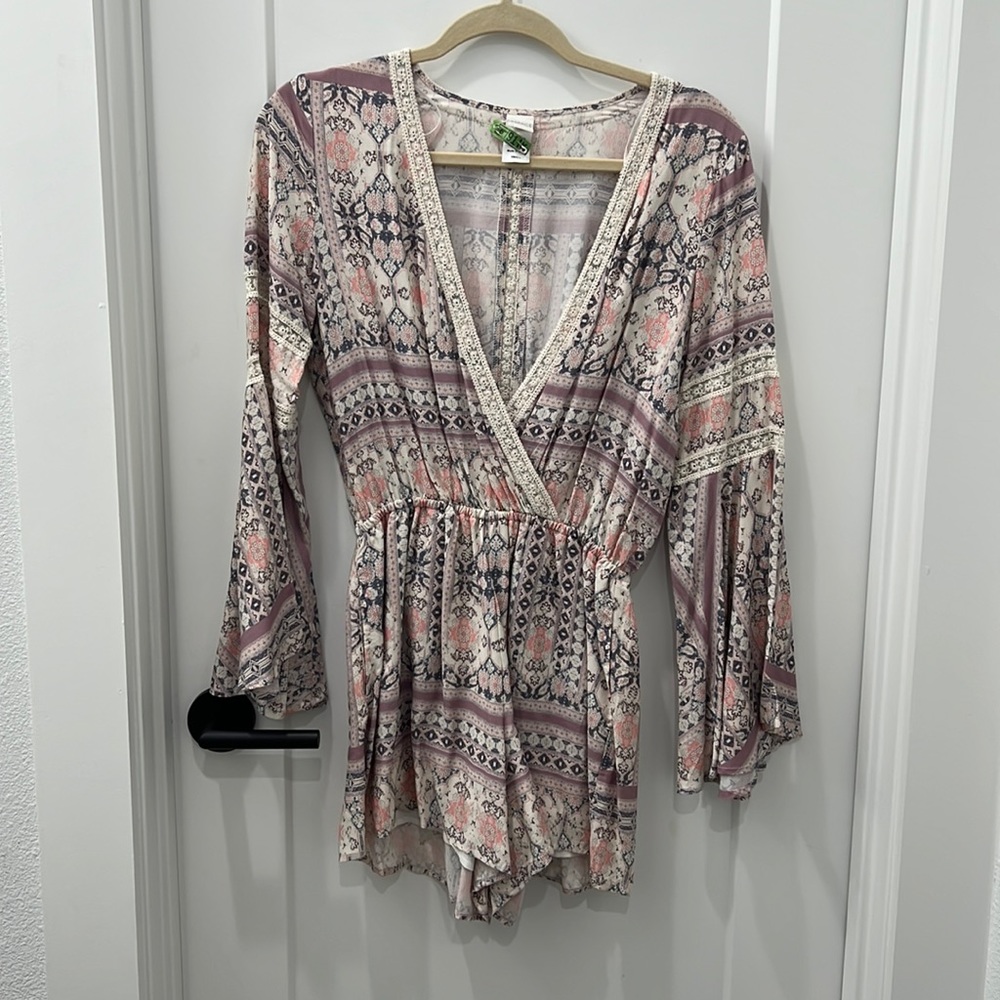 Lspace Romper, cover up, long sleeve